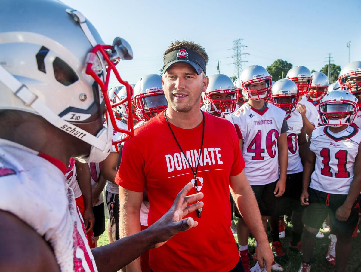 Opening day football practice at Page High School Gallery