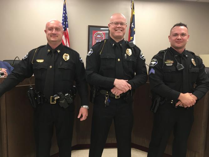 Mayodan Police promotes three, new officer to department