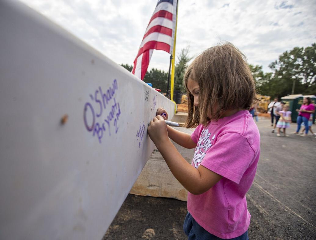 Photos Claxton Elementary School tops out new building
