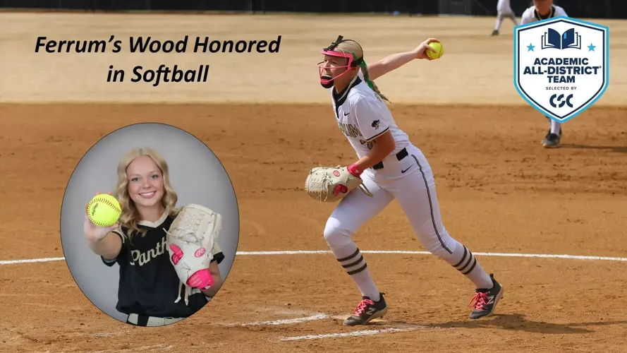 Ferrum's Wood Earns Academic All-District in Softball