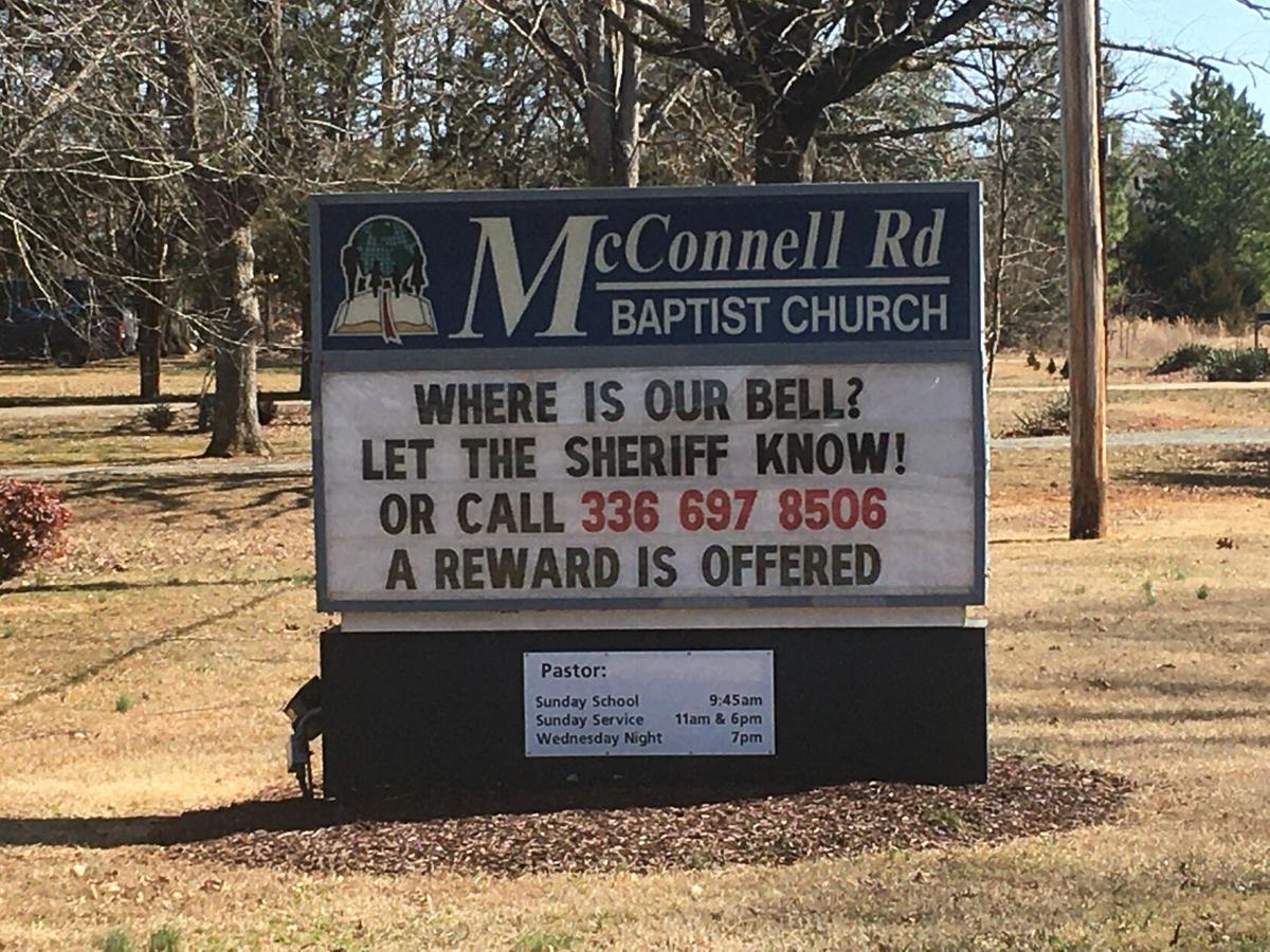 Holy whodunit Someone stole the bell from the front of this Greensboro