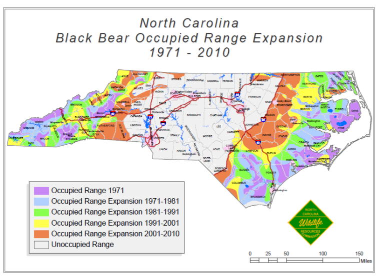 Black Bear Habitat Map 2013 Greensboro Com