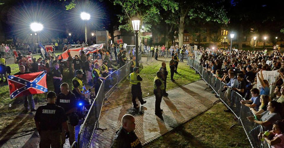 Silent Sam protest Aug. 30, 2018