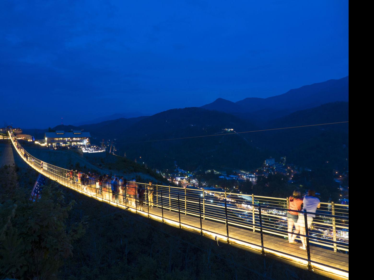 Gatlinburg Skybridge Nation S Longest Pedestrian Suspension Bridge Travel Greensboro Com