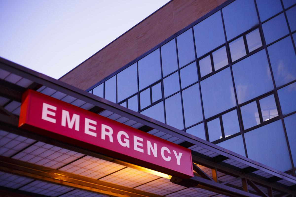 An emergency department sign