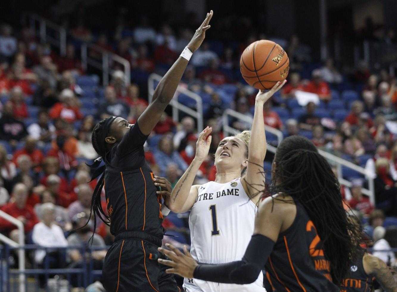 PHOTOS Miami 57, Notre Dame 54, 2022 ACC Women's