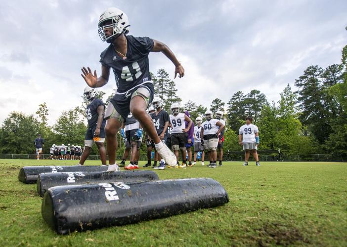 Grimsley holds first 2023 fall football practice