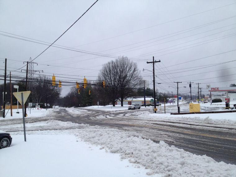 Severe winter storm dumps snow, ice on Greensboro