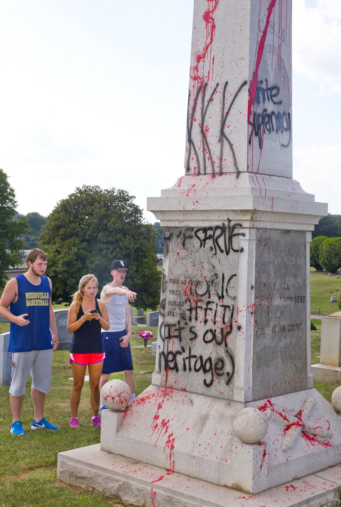 Confederate monument in Reidsville vandalized News