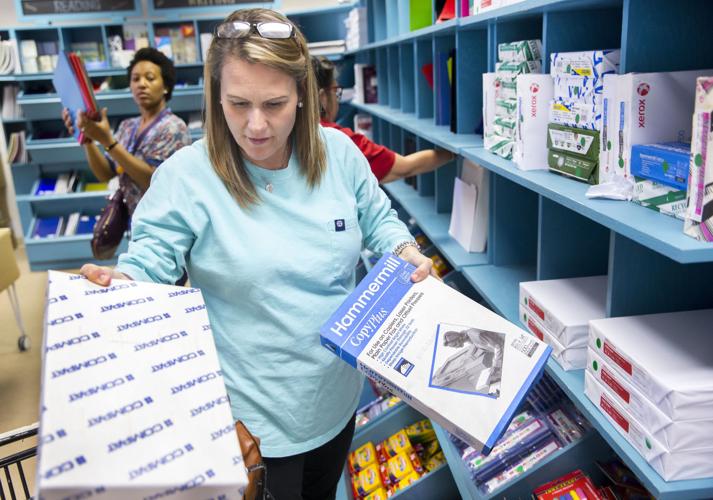 Teachers getting school supplies