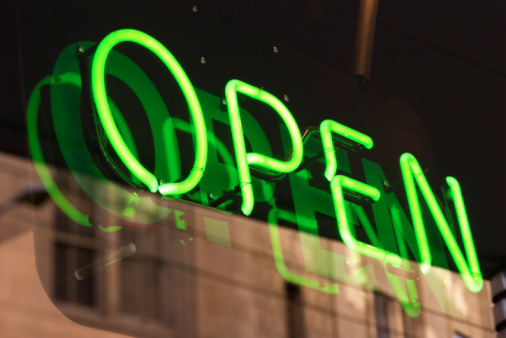 neon open sign business