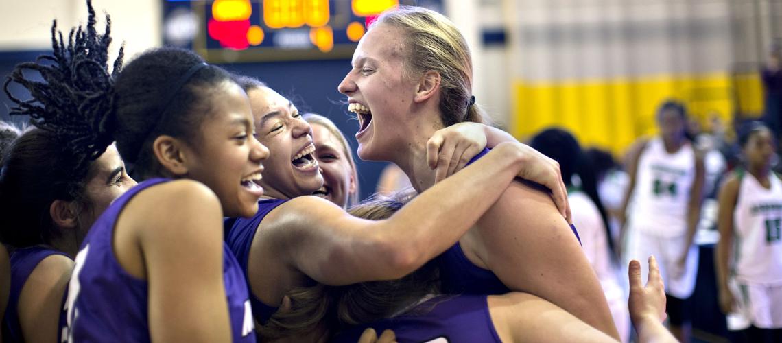 Northern Guilford girls basketball regional celebration