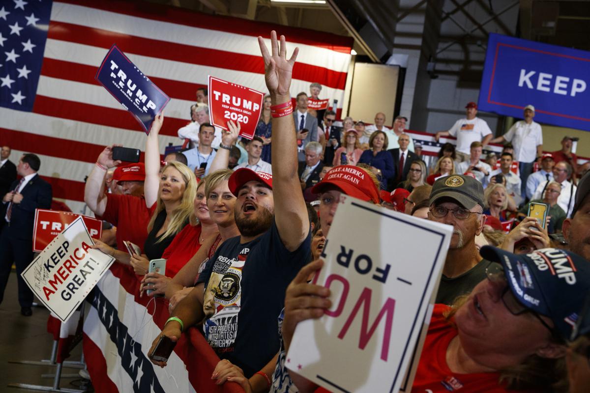 Trump Touts N C As Big 2nd Amendment State At Rally Paints Bleak Picture Of Democratic Control State And Regional News Greensboro Com