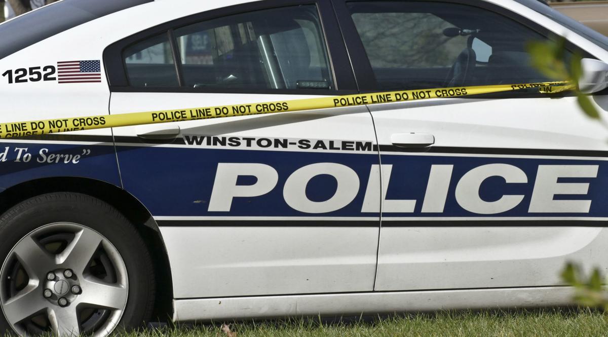 Winston-Salem police with crime tape