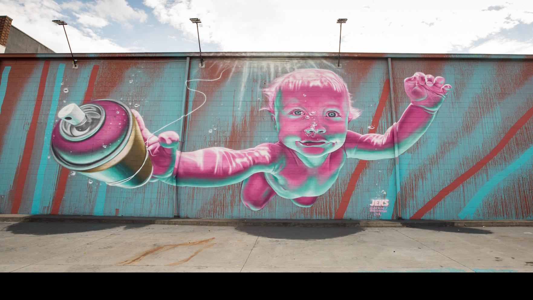 Jeks S Spray Painted Murals Part Of City S Growing Street Art Scene People Greensboro Com