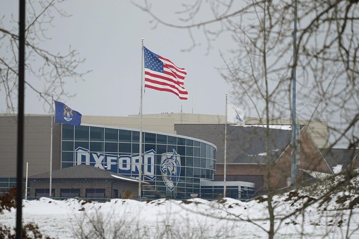 Oxford High School in Oxford, Michigan, following an active shooter situation at Oxford High School in Oxford on Nov. 30, 2021.