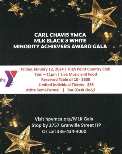 Jan. 12: Carl Chavis YMCA MLK Black and White Minority Achievers Award Gala