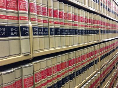 Law school law books stock photo
