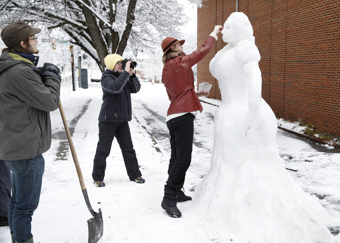 After heavy snow Triad takes it light Video