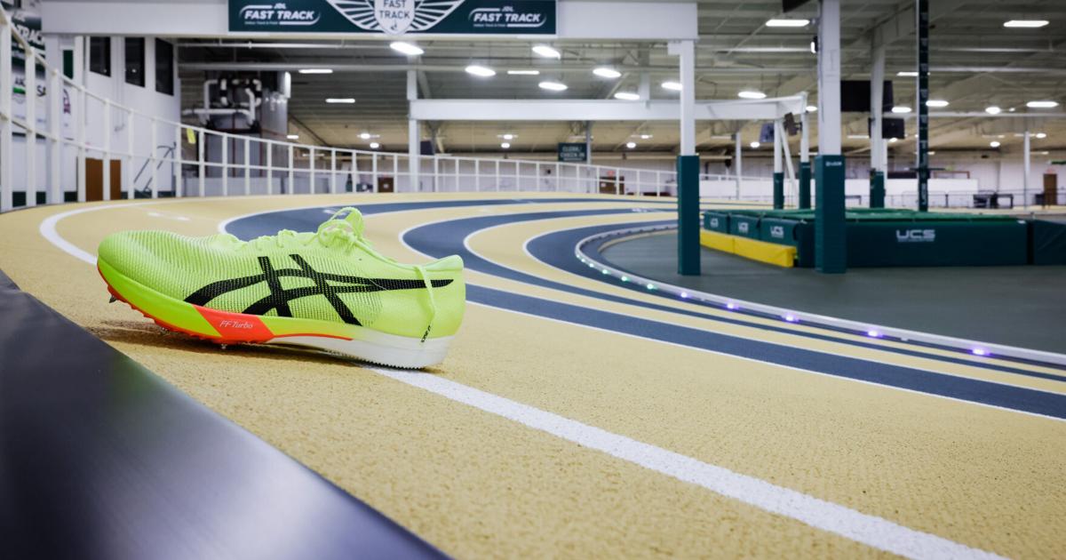 See photos of JDL Fast Track's new 200-meter banked track with Mondo ...
