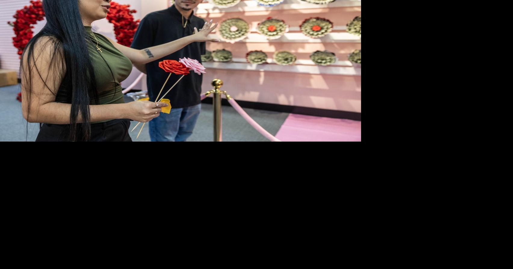 Couple opens new storefront selling custom roses