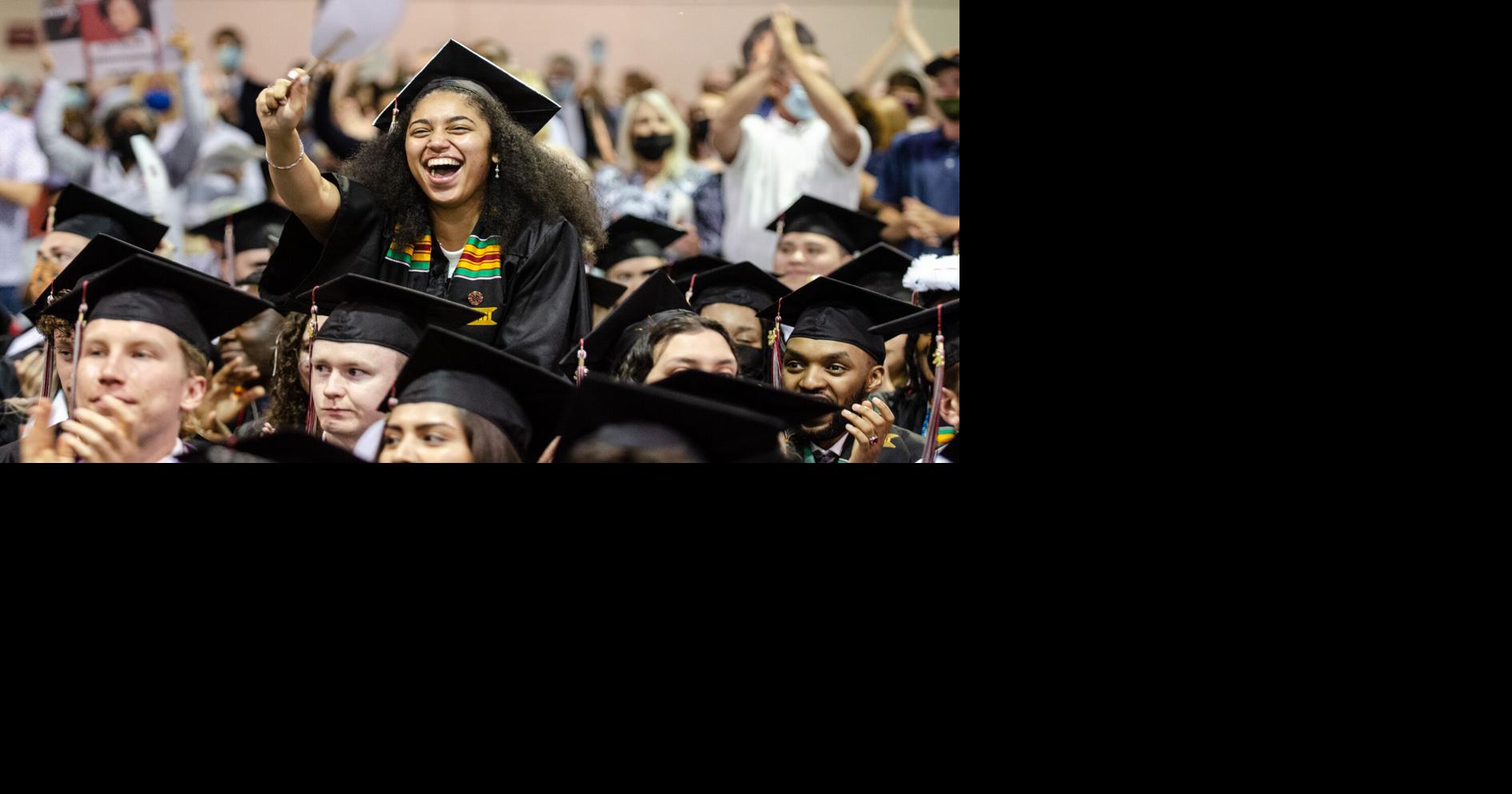 Guilford College, new president, celebrate graduates today at commencement