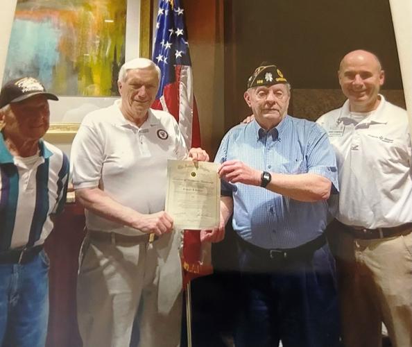 Bob Bursey receives certificate of continuous membership for 50 years