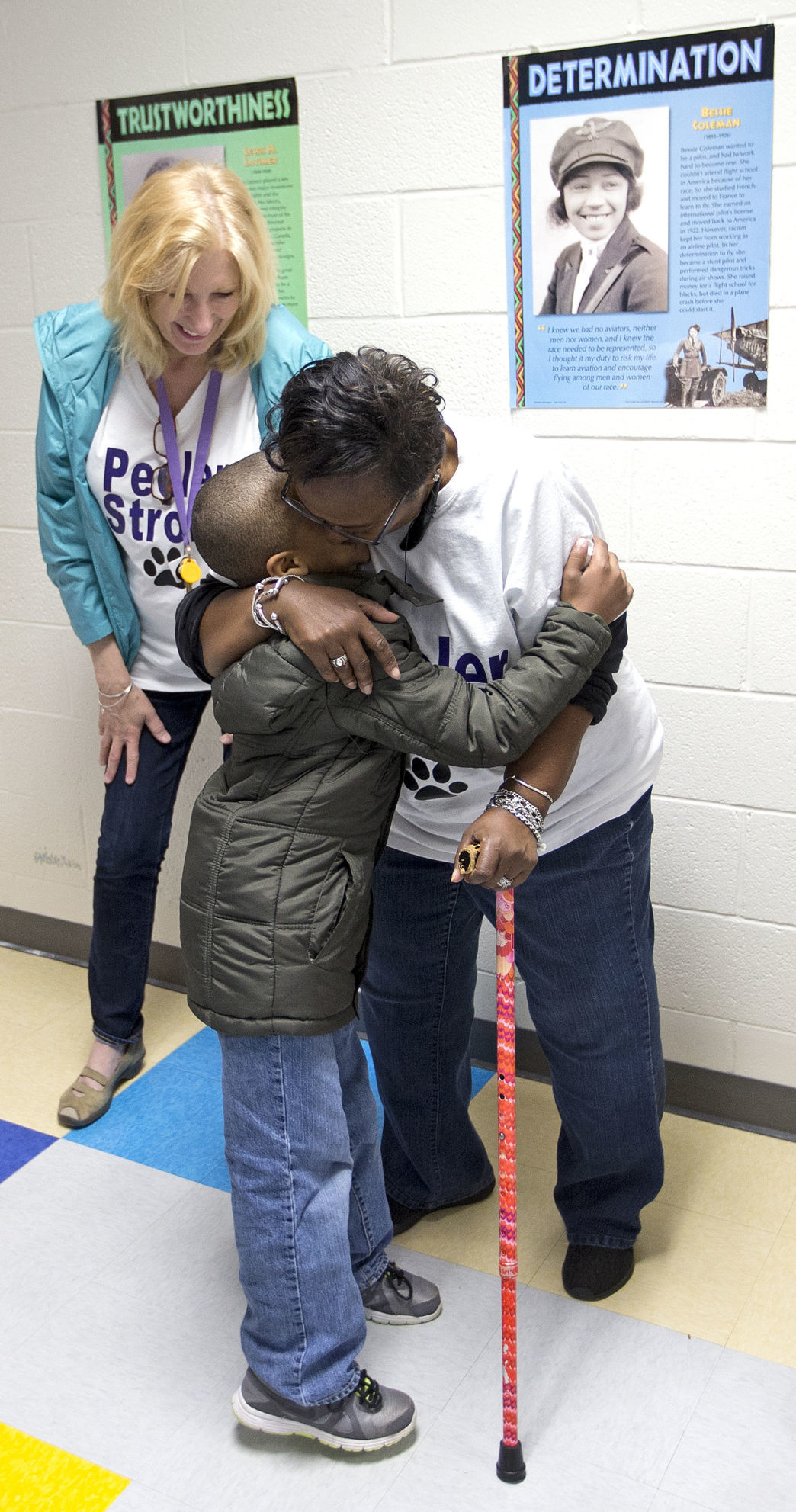 Peeler students start school at Bluford Gallery
