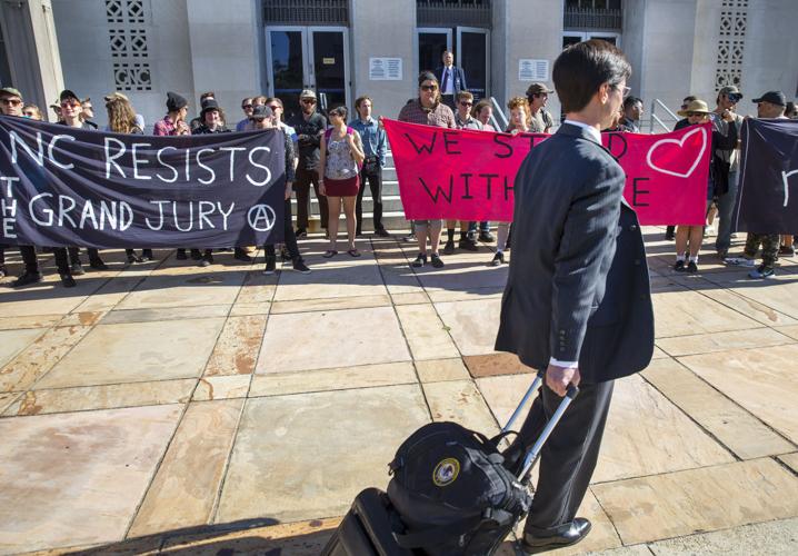 Grand jury subpoena protest