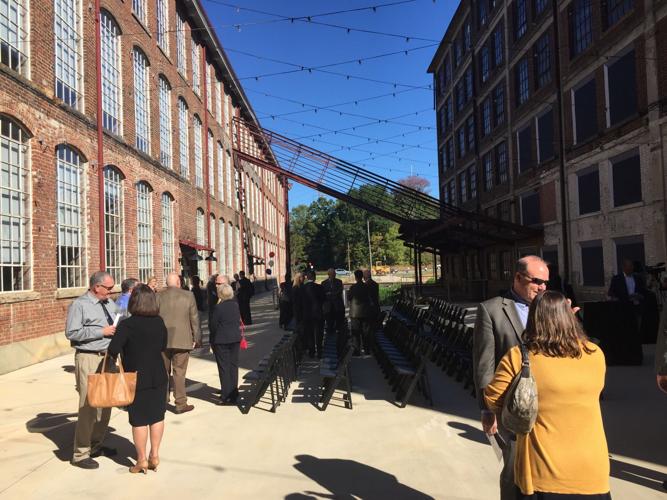 Revolution Mill courtyard