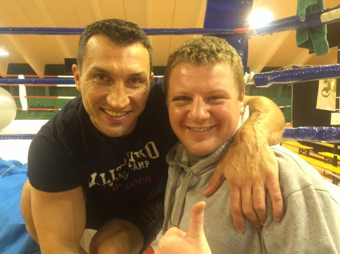 Josh Tufte and Wladimir Klitschko