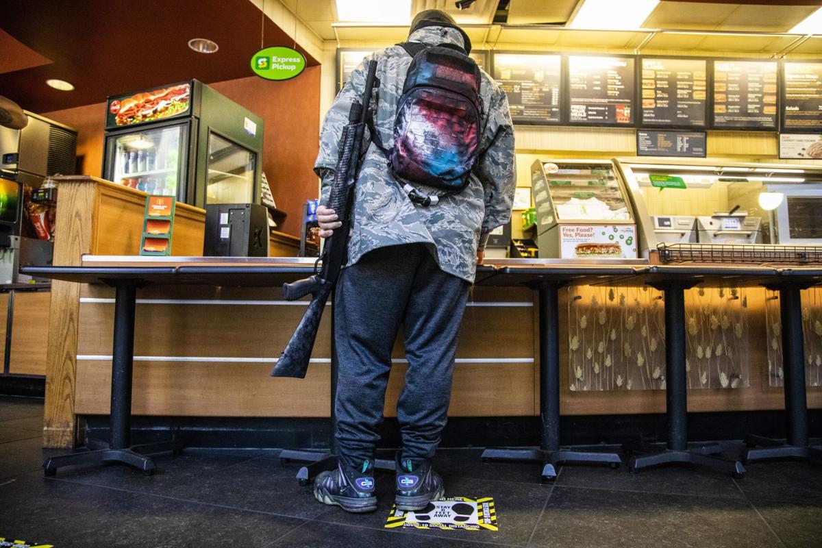 Photos Of Armed Demonstrators At North Carolina Subway Draw