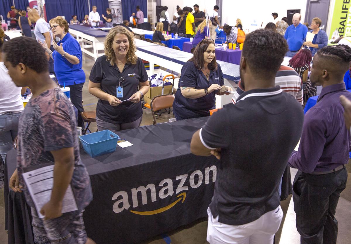 I M Here For Amazon Hundreds Come To Goodwill Job Fair In Greensboro Hoping To Work For Online Giant Local News Greensboro Com I M Here For Amazon Hundreds Come To Goodwill Job Fair In Greensboro Hoping To Work For Online Giant Local News Greensboro Com