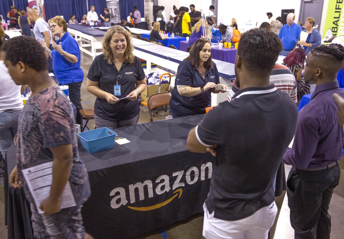 I M Here For Amazon Hundreds Come To Goodwill Job Fair In Greensboro Hoping To Work For Online Giant Local News Greensboro Com