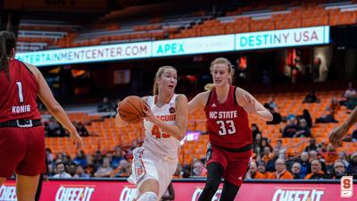 Elissa Cunane S Double Double Leads N C State Women Past Syracuse