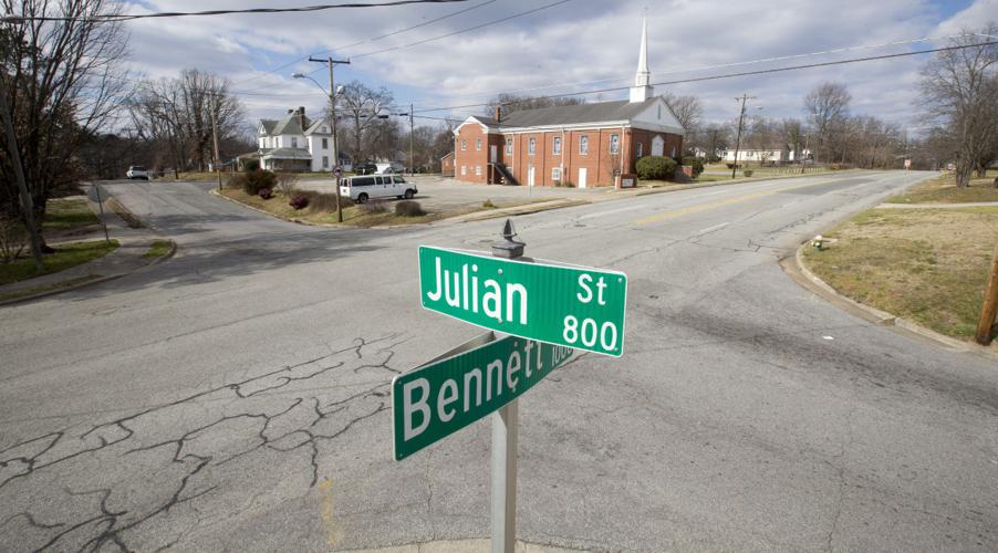 Intersection of Julian Street and Bennett Street. (copy)