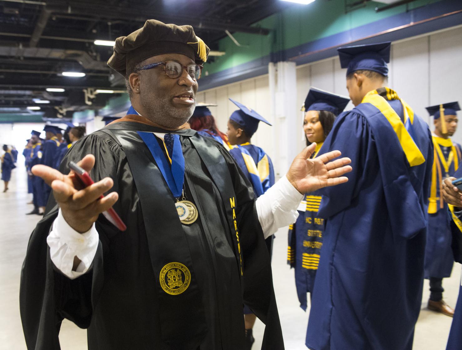 NCAT Graduation 2018 professor
