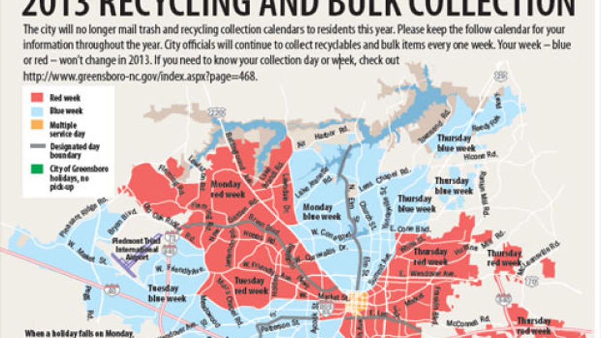 Greensboro Trash And Recycling Collection Calendar State And Regional News Greensboro Com Bulk Pickup Calendar 2022