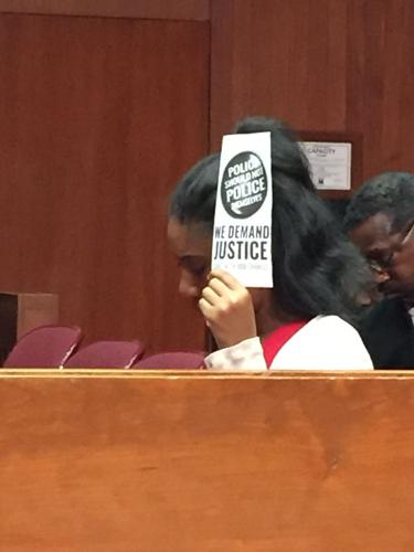 Protest at city council