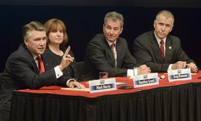 Little Separates Gop Candidates For U S Senate At Debate State Mark Harris Thom Tillis Greg Brannon Heather Grant