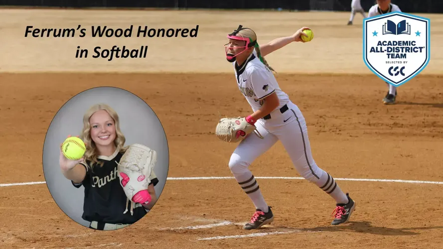 Ferrum's Wood Earns Academic All-District in Softball