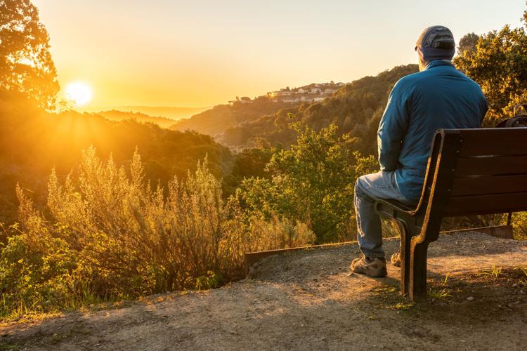 Watching sunrise