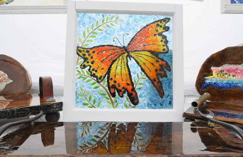 Meet an Artist Vanessa Mebel turns recycled items into home decor