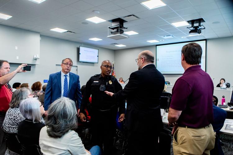Confrontation at school board