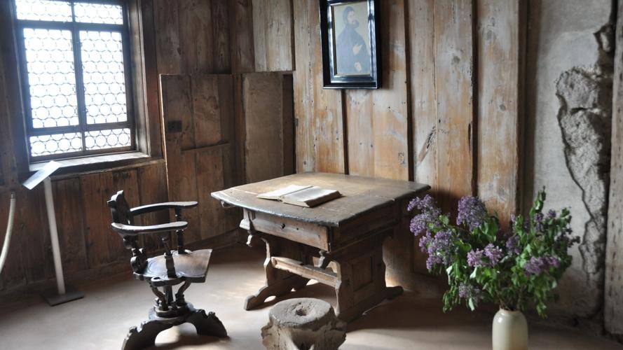 A top sight at Wartburg Castle is the humble Luther Room, where Martin Luther hunkered down to translate the New Testament.