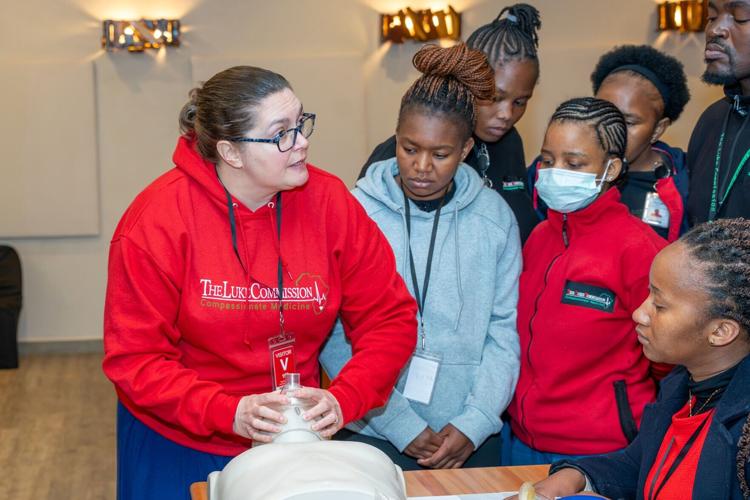 Nursing professor teaches lifesaving practices to healthcare workers in Eswatini
