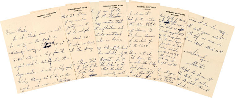 Martin Luther King Papers Auction