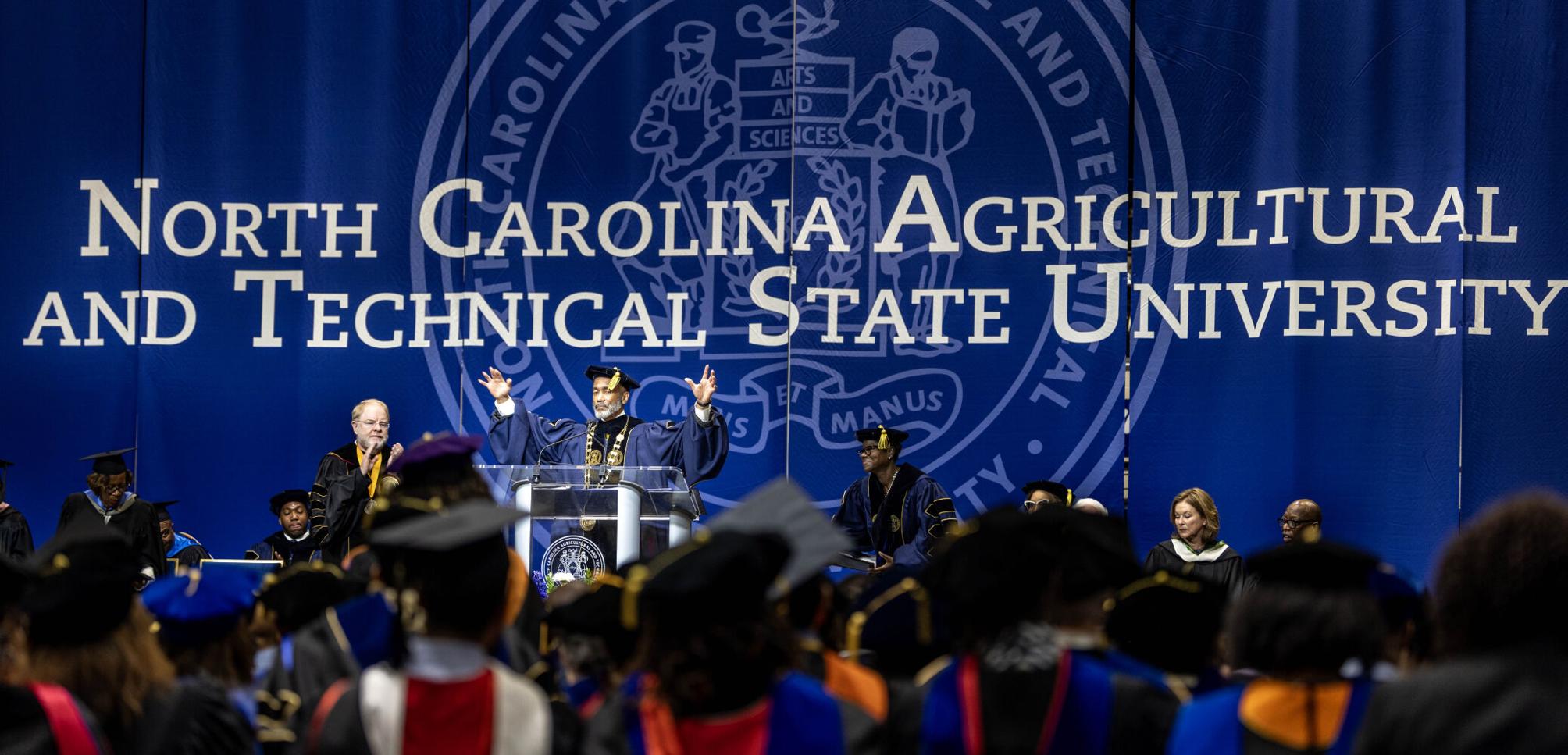 James R. Martin NCA&T gathers to install chancellor James R. Martin