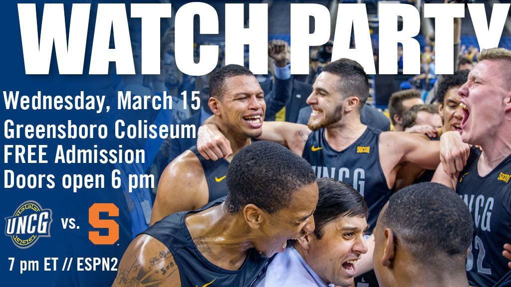 Coliseum to host watch party tonight for postponed UNCG at Syracuse NIT