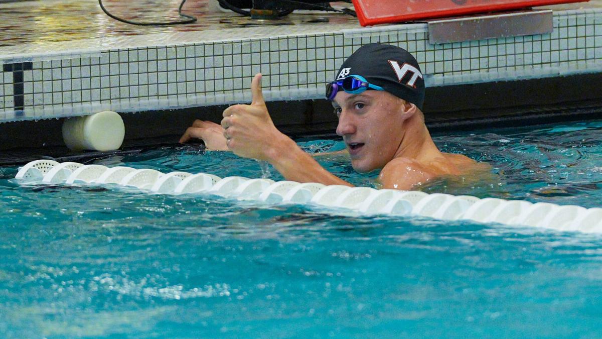 Balogh, Poliacik shatter pool records in dominating 206-94 win over Duke